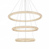 Elegant Lighting Bowen 42" Wide Ring Chandelier Chrome