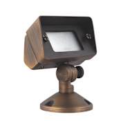 Elegant Lighting Aera Single Light 2" Wide Adjustable Landscape Spotlight Antique Brass