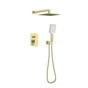 Elegant Lighting Petar Shower Only Trim Package with 2.3 GPM Multi Function Shower Head Brushed Gold