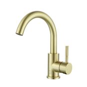 Elegant Lighting Louis 1.5 GPM Single Hole Bathroom Faucet Brushed Gold