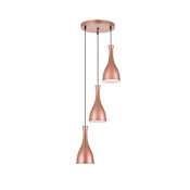 Elegant Lighting Aiken 3 Light 14" Wide Multi Light Pendant Honey Gold