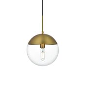 Elegant Lighting Eclipse 10" Wide Pendant Satin Gold