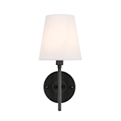 Elegant Lighting Cason Single Light 12" Tall Wall Sconce Black