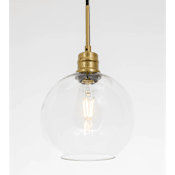 Elegant Lighting Emett Single Light 8" Wide Mini Pendant Brass
