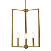 Elegant Lighting Vino 3 Light 14" Wide Pendant Brass