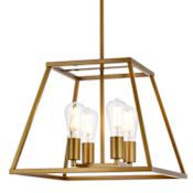 Elegant Lighting Declan 4 Light 16" Wide Pendant Brass
