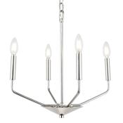 Elegant Lighting Enzo 4 Light 18" Wide Taper Candle Chandelier Chrome