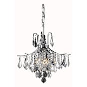 Elegant Lighting Amelia 6 Light 16" Wide Mini Chandelier Chrome