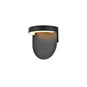 Elegant Lighting Raine 9" Tall LED Outdoor Wall Sconce Black