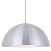 Elegant Lighting Circa 8" High Pendant with an Aluminum Shade Burnished Nickel