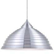 Elegant Lighting Circa 9-1/2" High Pendant with an Aluminum Shade Burnished Nickel
