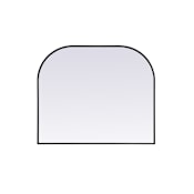 Elegant Lighting Blaire 40" W x 34" H Modern Arched Bathroom Wall Mirror Black
