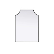 Elegant Lighting Everleigh 22"W x 30"H Rectangular Flat Iron Framed Vertical Accent Mirror Black