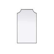 Elegant Lighting Everleigh 24"W x 42"H Rectangular Flat Iron Framed Vertical Accent Mirror Black