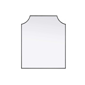 Elegant Lighting Everleigh 30"W x 36"H Rectangular Flat Iron Framed Vertical Accent Mirror Black