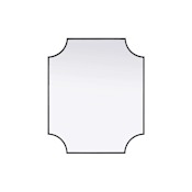 Elegant Lighting Everleigh 30"W x 36"H Rectangular Flat Iron Framed Accent Mirror Black