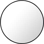 Elegant Lighting Vatinius 28" Diameter Traditional Circular Framed Bathroom Wall Mirror Black