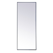 Elegant Lighting Vatinius 24" W x 60" H Rectangular Framed Full Length Mirror Black