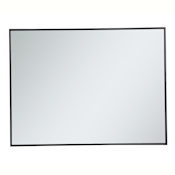 Elegant Lighting Elene 30" W x 40" H Contemporary Rectangular Metal Framed Bathroom Wall Mirror Black