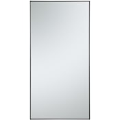 Elegant Lighting Vatinius 36" W x 72" H Rectangular Framed Full Length Mirror Black