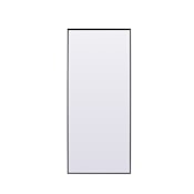 Elegant Lighting Eternity 30" W x 72" H Rectangular Framed Full Length Mirror Black