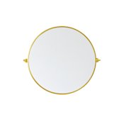 Elegant Lighting Everly 30" Diameter Transitional Circular Framed Bathroom Wall Mirror Gold