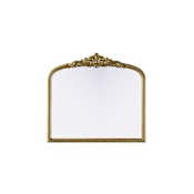 Elegant Lighting Naomi 33"W x 30"H Rectangular Flat Resin Framed Accent Mirror Antique Brass