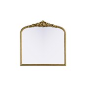 Elegant Lighting Naomi 36" Rectangular Flat Resin Framed Accent Mirror Antique Brass