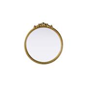 Elegant Lighting Naomi 24"W x 25-5/8"H Circular Flat Resin Framed Accent Mirror Antique Brass