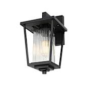 Elegant Lighting York 13" Tall Outdoor Wall Sconce Black