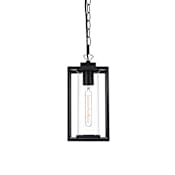 Elegant Lighting Memphis 6" Wide Outdoor Mini Pendant Black