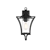 Elegant Lighting Belgrade 19" Tall Outdoor Wall Sconce Black