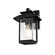 Elegant Lighting Tioga 12" Tall Outdoor Wall Sconce Black