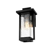 Elegant Lighting Tilton 12" Tall Outdoor Wall Sconce Black