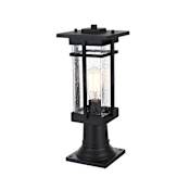 Elegant Lighting Livingston 17" Tall Post Light Black