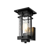 Elegant Lighting Livingston 13" Tall Outdoor Wall Sconce Black
