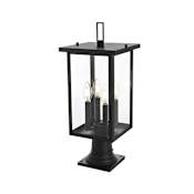 Elegant Lighting Sheridan 4 Light 21" Tall Post Light Black