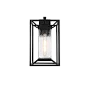 Elegant Lighting Willington 17" Tall Outdoor Wall Sconce Black