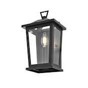 Elegant Lighting Richmond 12" Tall Outdoor Wall Sconce Black