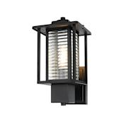 Elegant Lighting Bouvier 14" Tall Outdoor Wall Sconce Black