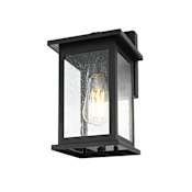 Elegant Lighting Ringgold 12" Tall Outdoor Wall Sconce Black