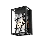 Elegant Lighting Eyre 12" Tall Outdoor Wall Sconce Black