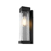 Elegant Lighting Swain 14" Tall Outdoor Wall Sconce Black