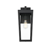 Elegant Lighting William 18" Tall Outdoor Wall Sconce Black