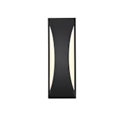 Elegant Lighting Zayn 14" Tall 8 Watt Outdoor Wall Sconce Black
