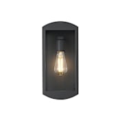 Elegant Lighting Miles 14" Tall Outdoor Wall Sconce Black