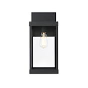 Elegant Lighting Peter 18" Tall Outdoor Wall Sconce Black