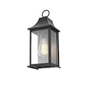 Elegant Lighting Shepard 15" Tall Outdoor Wall Sconce Black