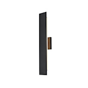 Elegant Lighting Waylen 24" Tall Outdoor Wall Sconce Black