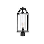 Elegant Lighting Zora 21" Tall Post Light Black